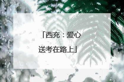 西充：爱心送考在路上