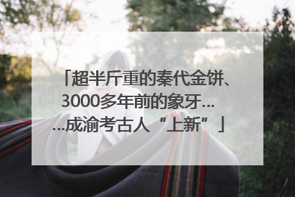 超半斤重的秦代金饼、3000多年前的象牙……成渝考古人“上新”