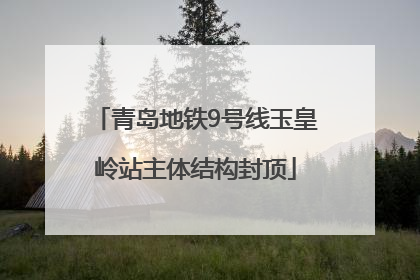 青岛地铁9号线玉皇岭站主体结构封顶