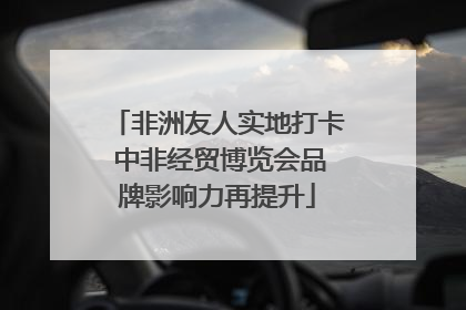 非洲友人实地打卡 中非经贸博览会品牌影响力再提升