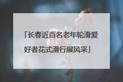 长春近百名老年轮滑爱好者花式滑行展风采