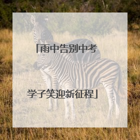 雨中告别中考 学子笑迎新征程