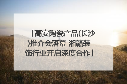 高安陶瓷产品(长沙)推介会落幕 湘赣装饰行业开启深度合作