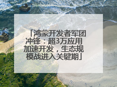 鸿蒙开发者军团冲锋：超3万应用加速开发，生态规模战进入关键期