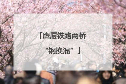 鹰厦铁路两桥“钢换混”
