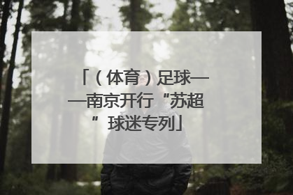 （体育）足球——南京开行“苏超”球迷专列