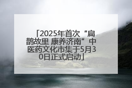 2025年首次“扁鹊故里 康养济南”中医药文化市集于5月30日正式启动