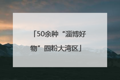 50余种“淄博好物”圈粉大湾区