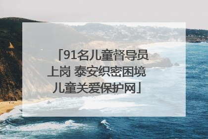 91名儿童督导员上岗 泰安织密困境儿童关爱保护网
