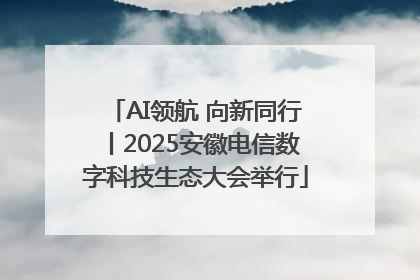 AI领航 向新同行丨2025安徽电信数字科技生态大会举行